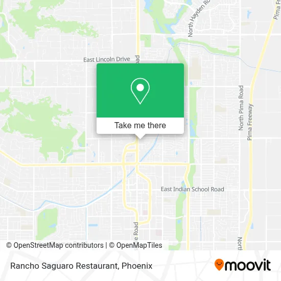 Rancho Saguaro Restaurant map