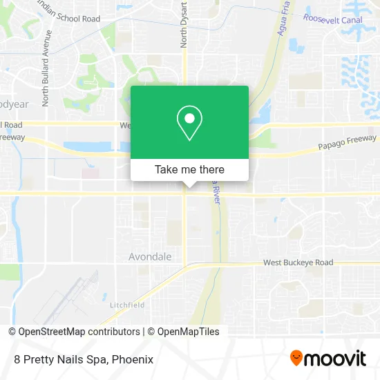 8 Pretty Nails Spa map