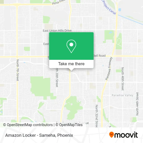 Amazon Locker - Sameha map
