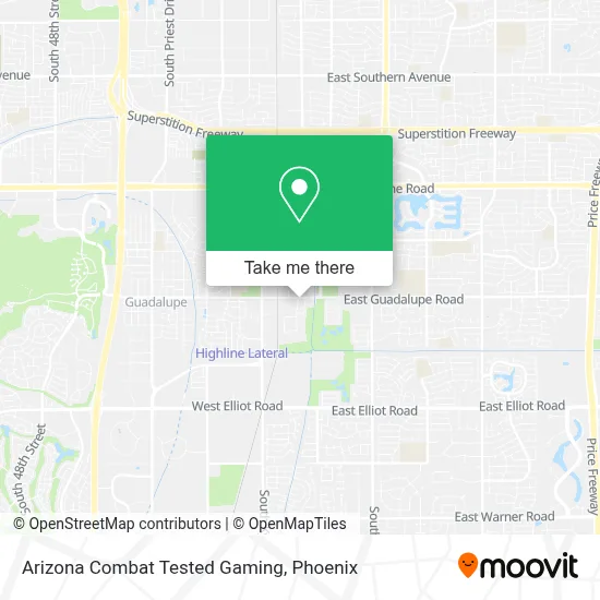 Arizona Combat Tested Gaming map