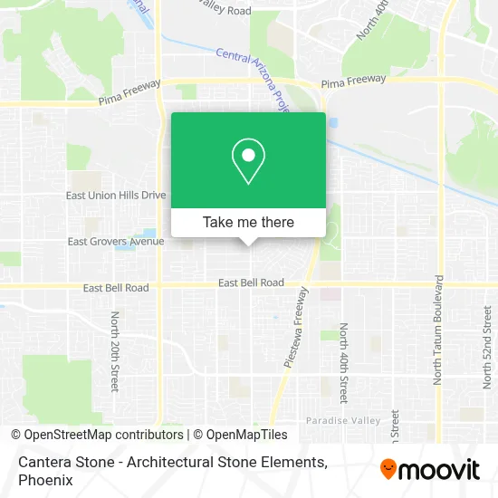 Cantera Stone - Architectural Stone Elements map