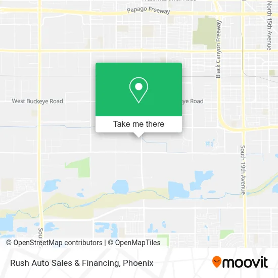 Rush Auto Sales & Financing map