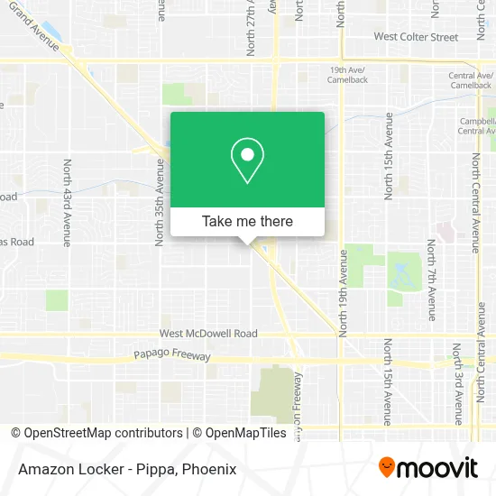 Amazon Locker - Pippa map