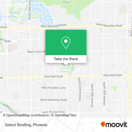 Select Roofing map