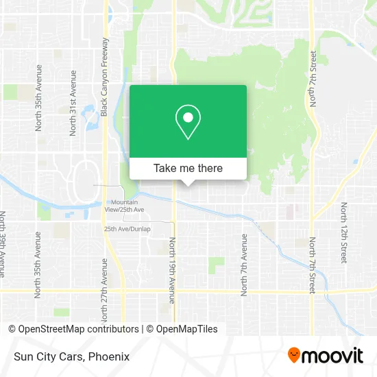 Sun City Cars map