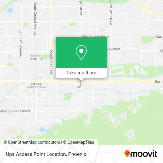 Ups Access Point Location map