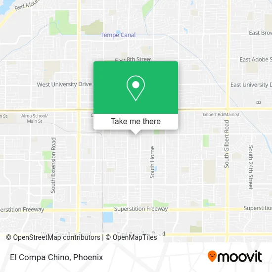 El Compa Chino map