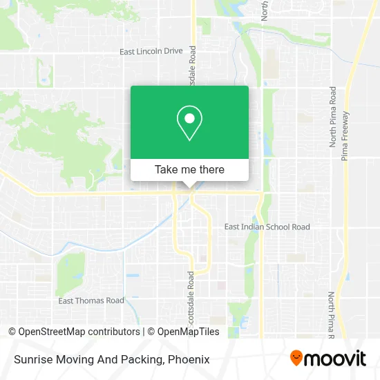 Sunrise Moving And Packing map