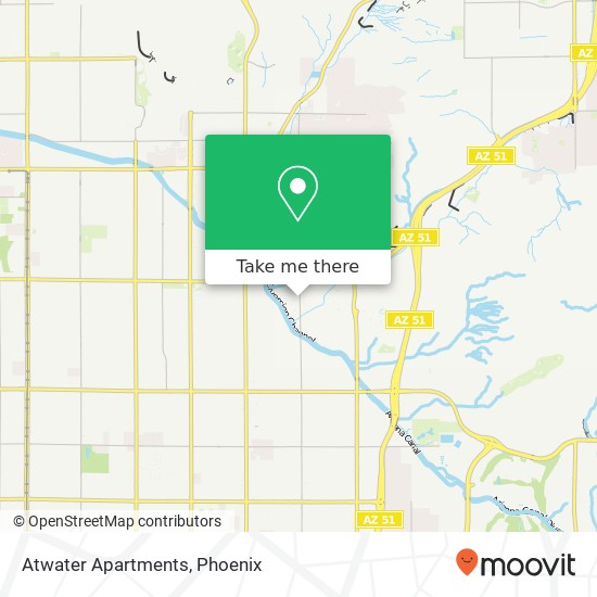 Atwater Apartments map