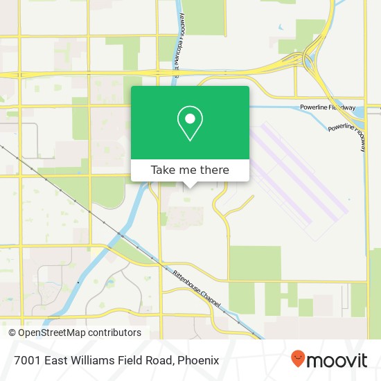 Mapa de 7001 East Williams Field Road