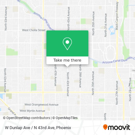Mapa de W Dunlap Ave / N 43rd Ave