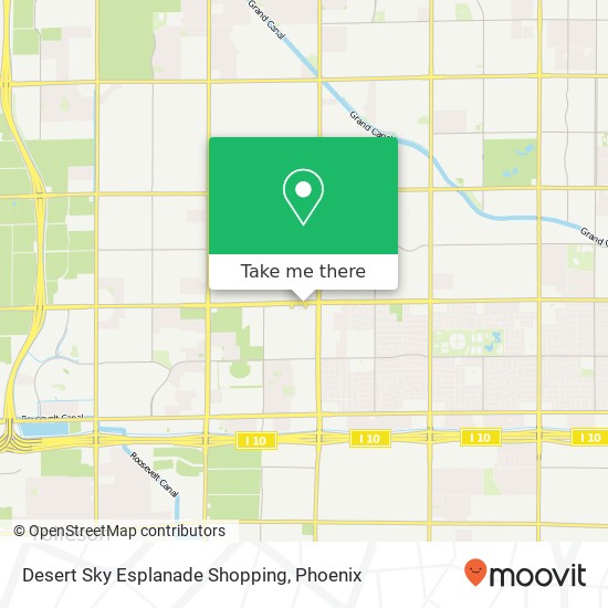 Mapa de Desert Sky Esplanade Shopping