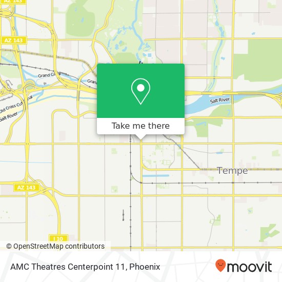 Mapa de AMC Theatres Centerpoint 11