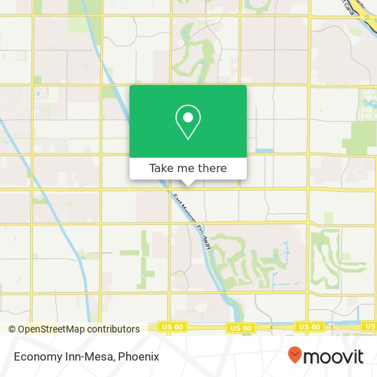 Economy Inn-Mesa map