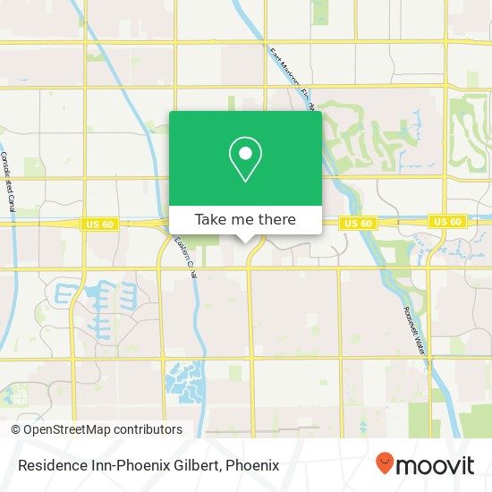 Residence Inn-Phoenix Gilbert map