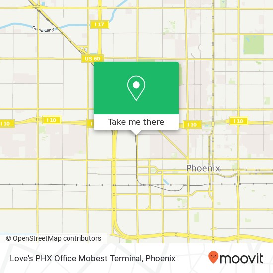 Love's PHX Office Mobest Terminal map