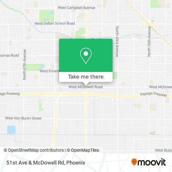 Mapa de 51st Ave & McDowell Rd