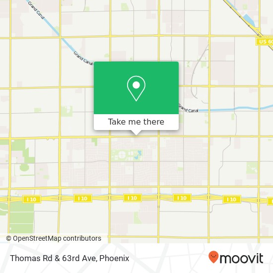 Thomas Rd & 63rd Ave map