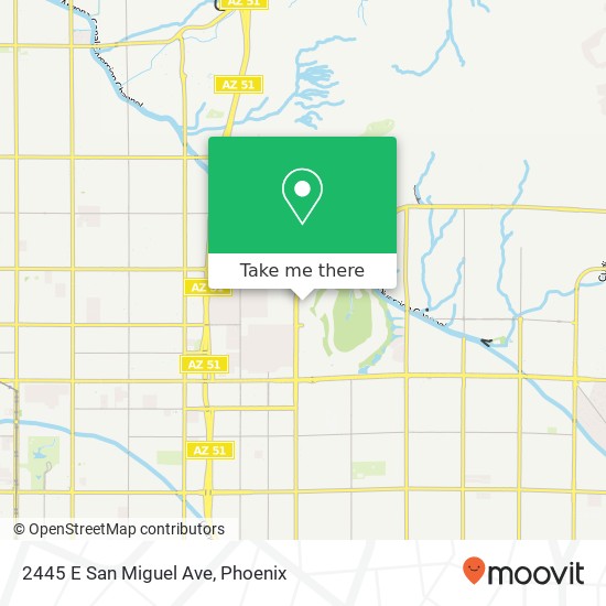 Mapa de 2445 E San Miguel Ave