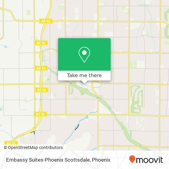 Embassy Suites-Phoenix Scottsdale map