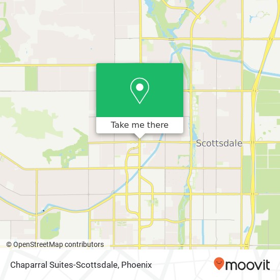 Mapa de Chaparral Suites-Scottsdale