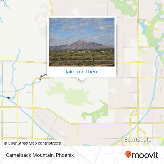 Mapa de Camelback Mountain