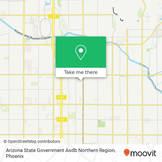 Arizona State Government Asdb Northern Region map