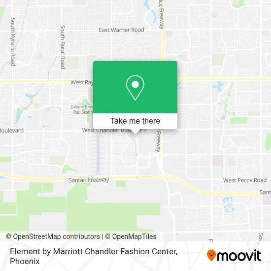 Element by Marriott Chandler Fashion Center map