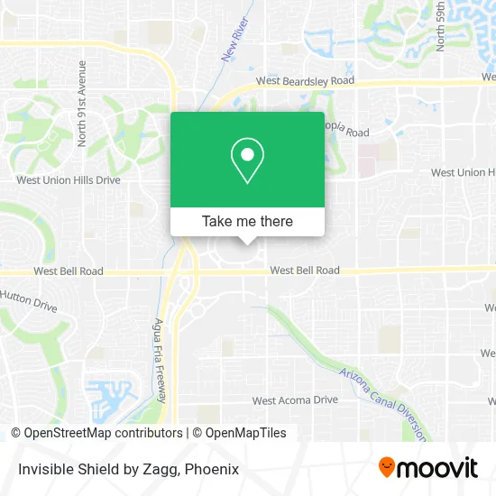 Invisible Shield by Zagg map