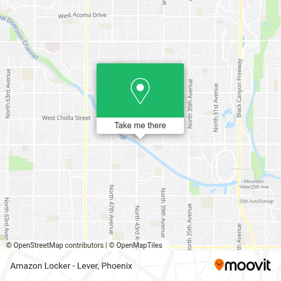 Amazon Locker - Lever map