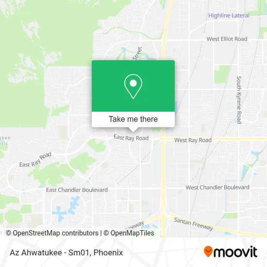 Az Ahwatukee - Sm01 map
