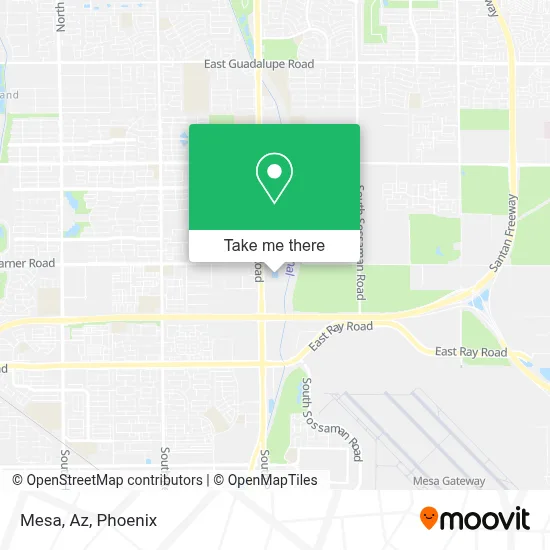 Mesa, Az map