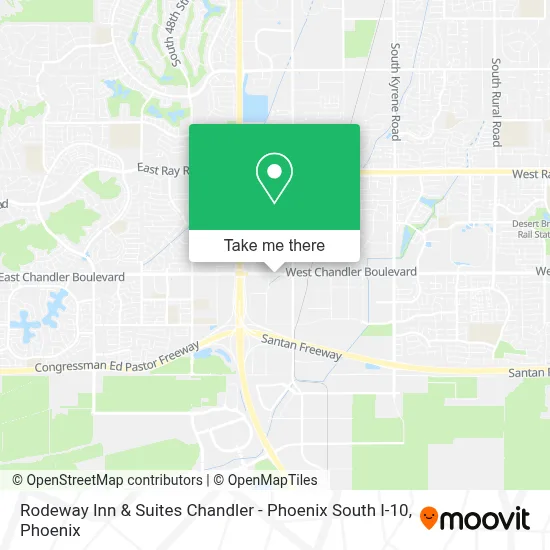 Rodeway Inn & Suites Chandler - Phoenix South I-10 map
