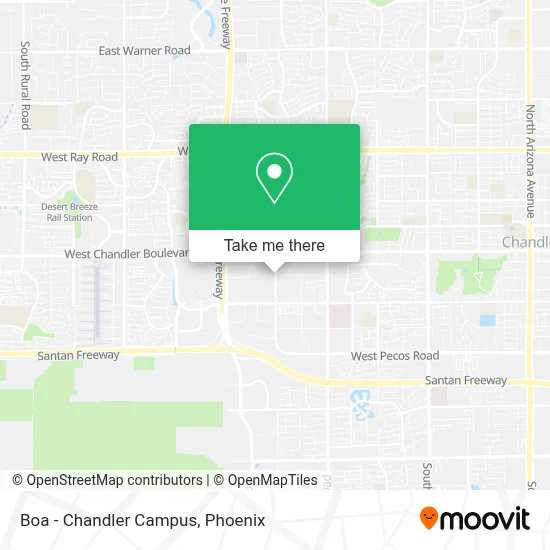 Boa - Chandler Campus map