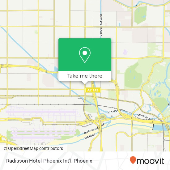 Mapa de Radisson Hotel-Phoenix Int'l