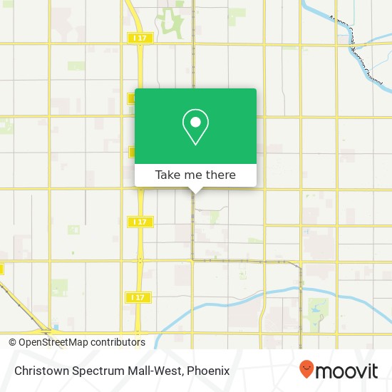 Christown Spectrum Mall-West map
