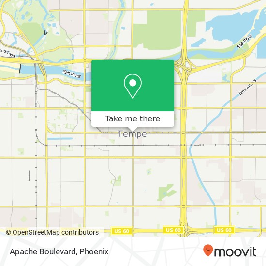 Apache Boulevard map