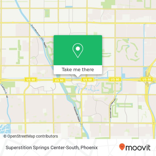 Mapa de Superstition Springs Center-South