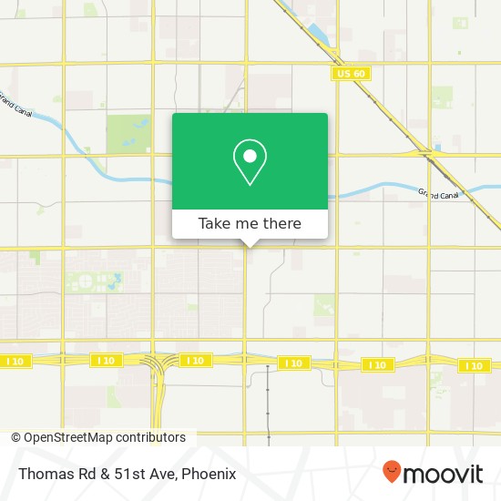 Thomas Rd & 51st Ave map