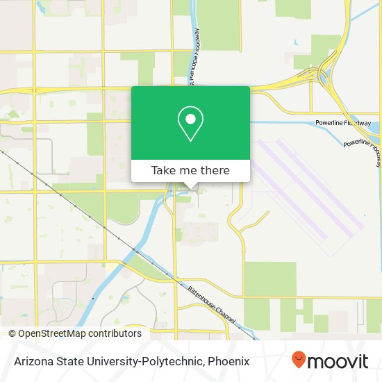 Mapa de Arizona State University-Polytechnic