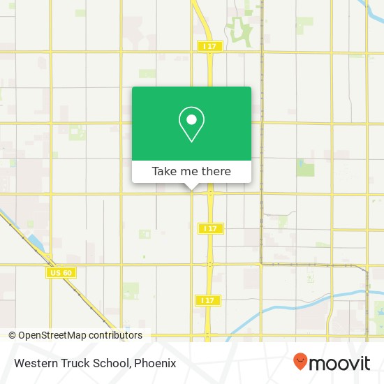 Mapa de Western Truck School