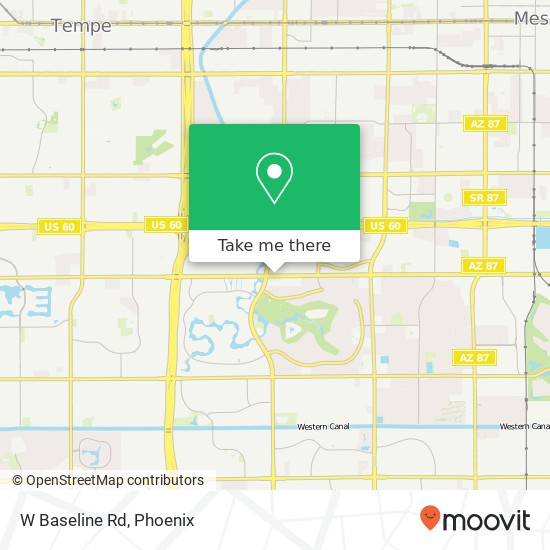 W Baseline Rd map