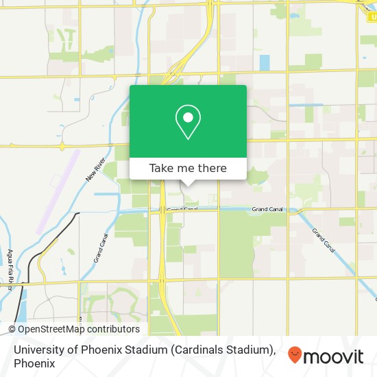 University of Phoenix Stadium (Cardinals Stadium) map
