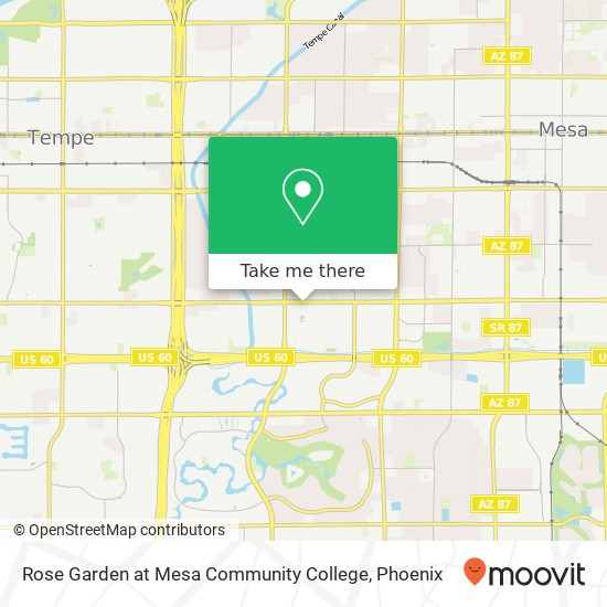 Mapa de Rose Garden at Mesa Community College