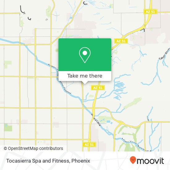 Tocasierra Spa and Fitness map