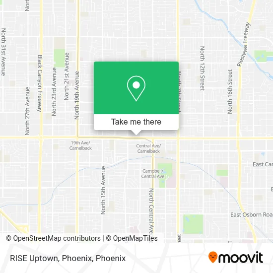 RISE Uptown, Phoenix map