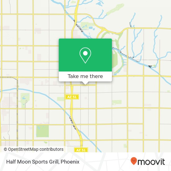 Mapa de Half Moon Sports Grill