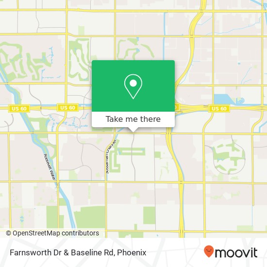 Farnsworth Dr & Baseline Rd map