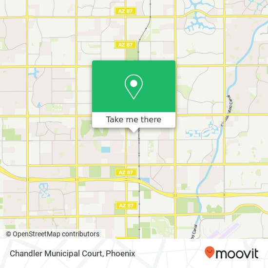 Chandler Municipal Court map