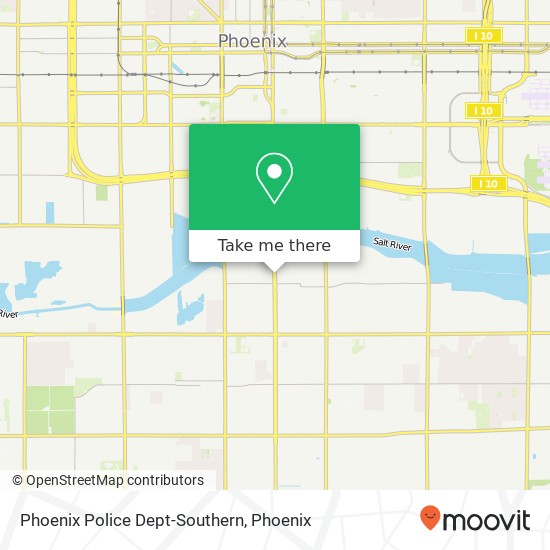 Mapa de Phoenix Police Dept-Southern